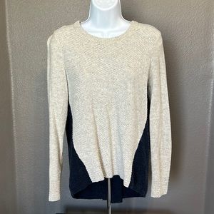 Madewell duel color sweater grey and navy